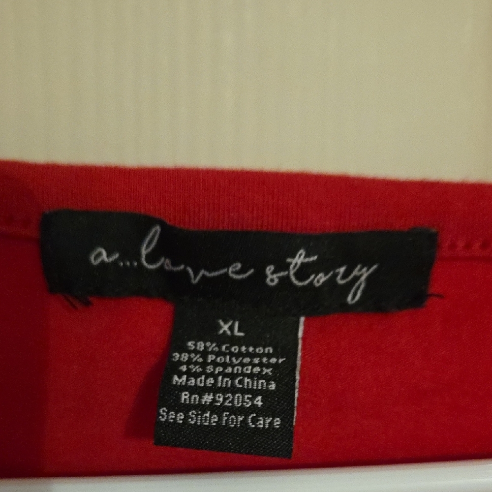 Vibrant Red Ruffled Flutter Sleeve Blouse - Picture 2 of 13